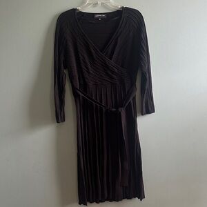 Jones New York Black Long Sleeve Dress